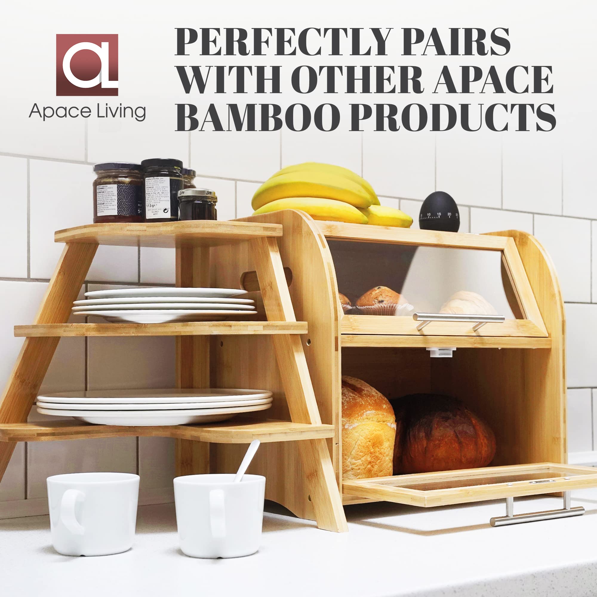 Apace Living Arise raised base keeps counters dry after spills