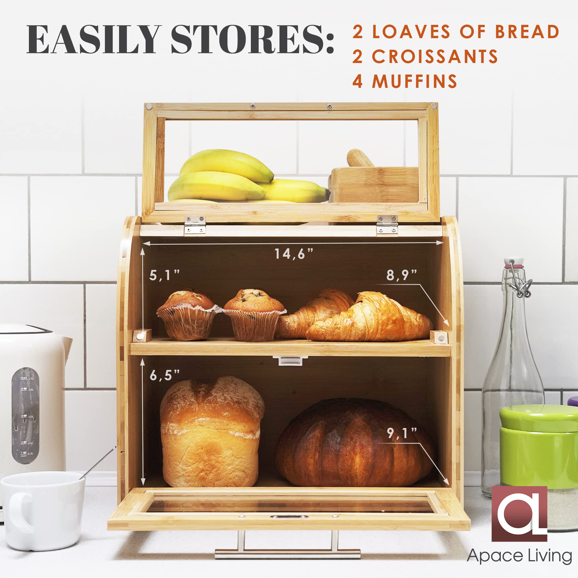 Apace Living Arise vent holes balance humidity to protect bread
