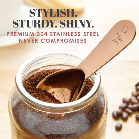 Apace Living ergonomic scoop featuring extended handle and thumb loop for comfort.