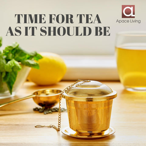 Apace Living ultra-fine mesh strainer filters debris for smooth cups.