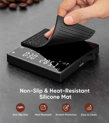 ApeWeghr Silicone Mat with scale prevents slips and protects surfaces.