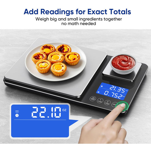 ApeWeghr LCD display allows easy reading in any kitchen light.