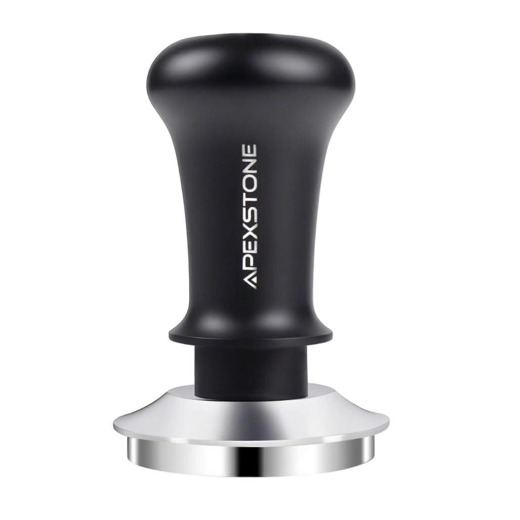 Apexstone coffee tamper 51mm base for precise espresso pressure and even extraction