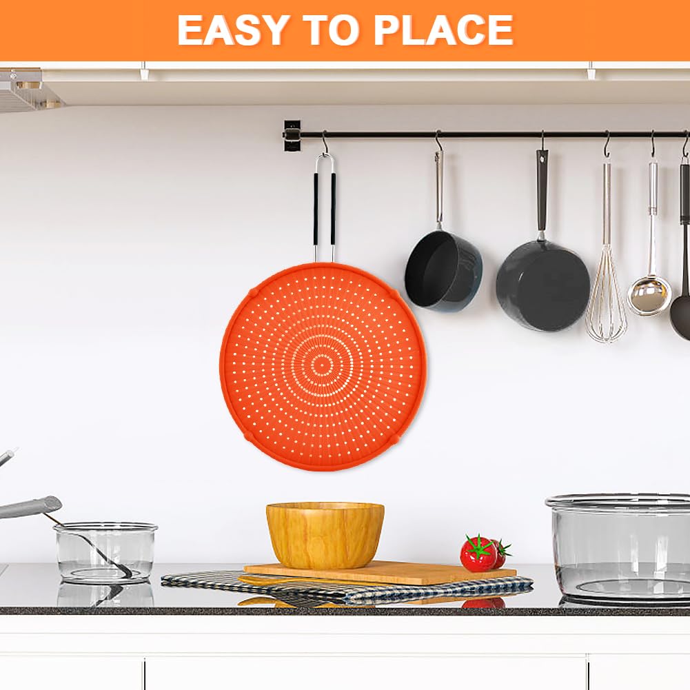Apidgrowth dishwasher-safe splatter screen for easy cleanup