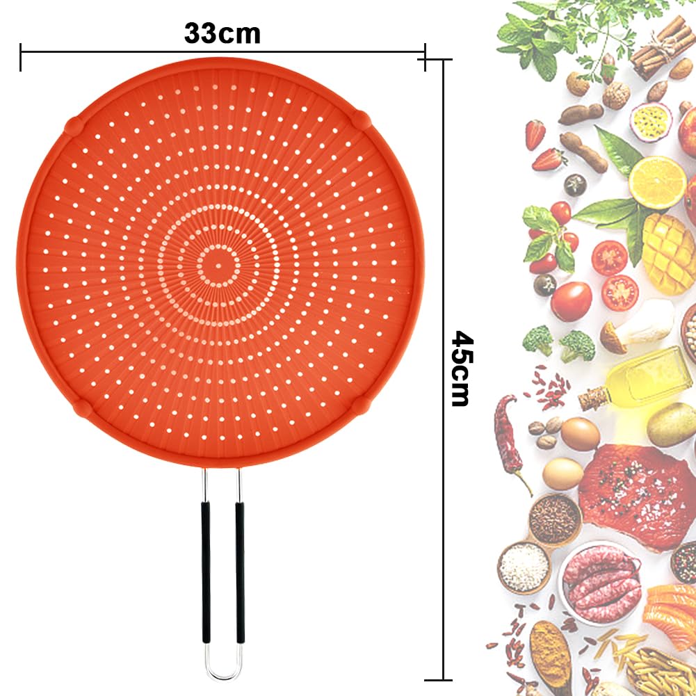 Apidgrowth heat-resistant silicone guard fits many pans
