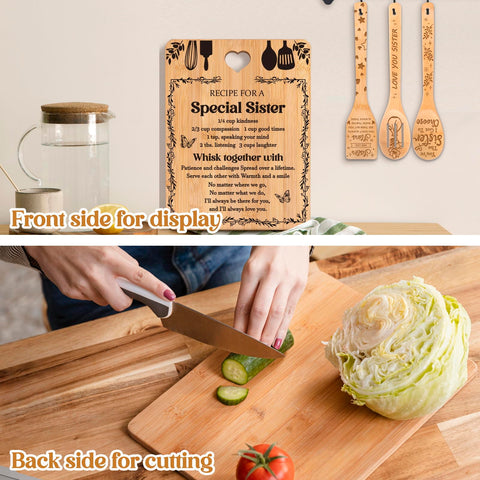 Apjielop Bamboo Colander Engraved set for durable daily draining.