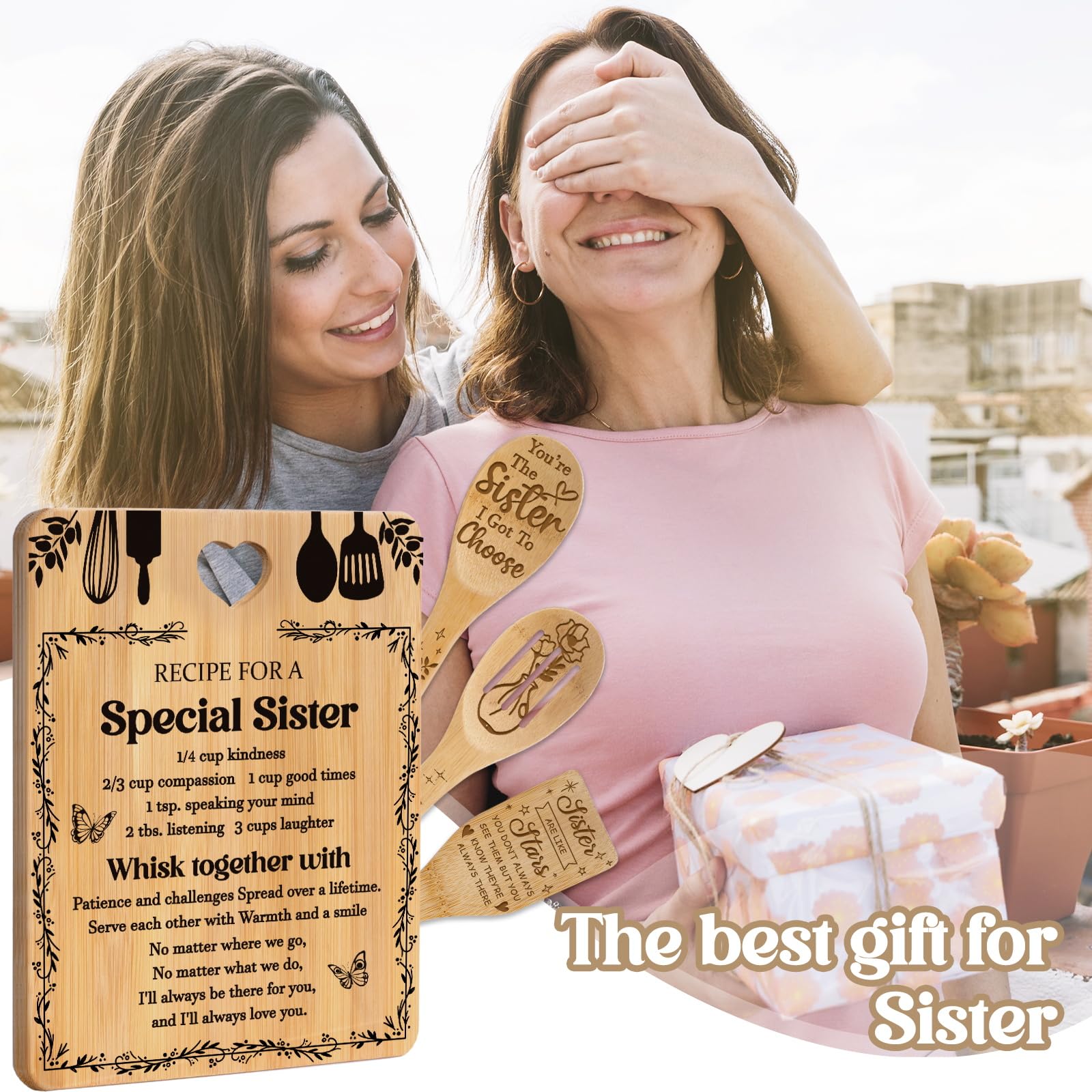 Apjielop Bamboo Soup Ladle Engraved for a personalized kitchen touch.
