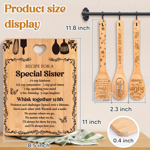Apjielop Bamboo Spatula Engraved for lightweight, easy cooking.