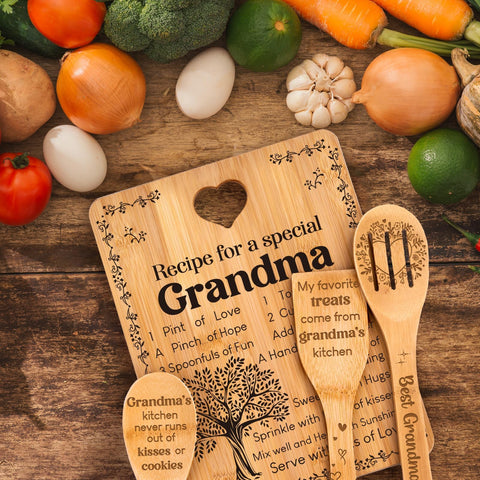 Apjielop decorative cutting board doubles as charming kitchen decor.