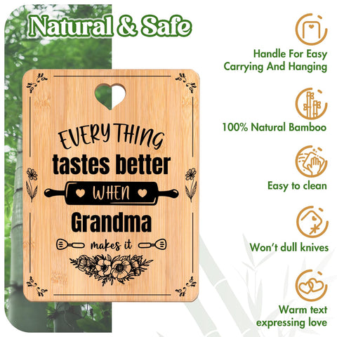Double-sided Apjielop cutting board, versatile and easy to clean.