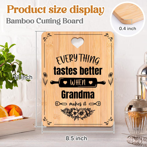 Apjielop bamboo board as kitchen decoration and practical tool.