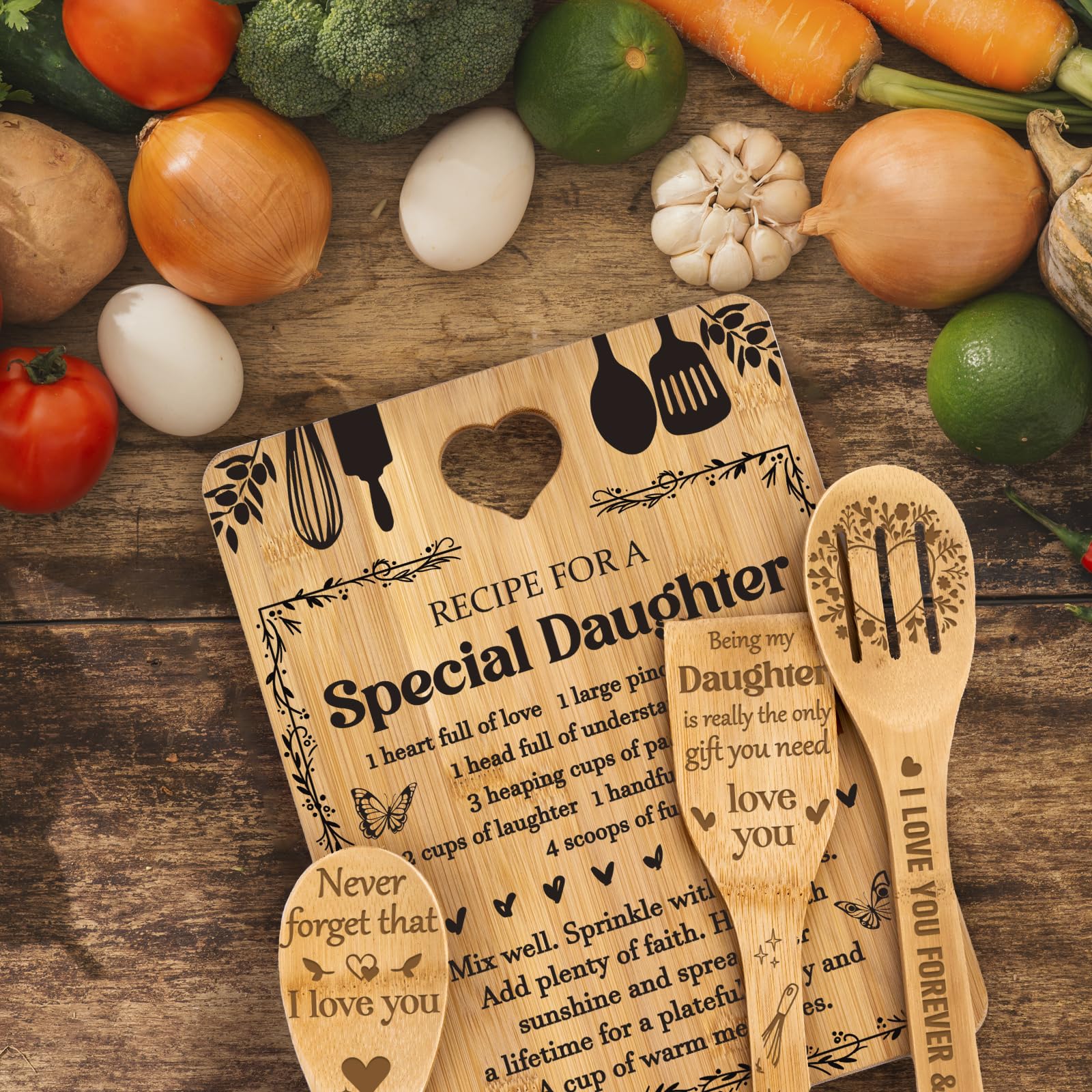 Apjielop printed cutting board side, decorative and functional display piece