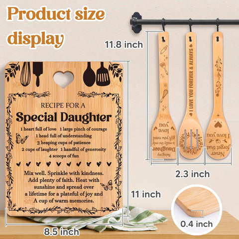 Apjielop renewable bamboo utensils set, lightweight and moisture-absorbent