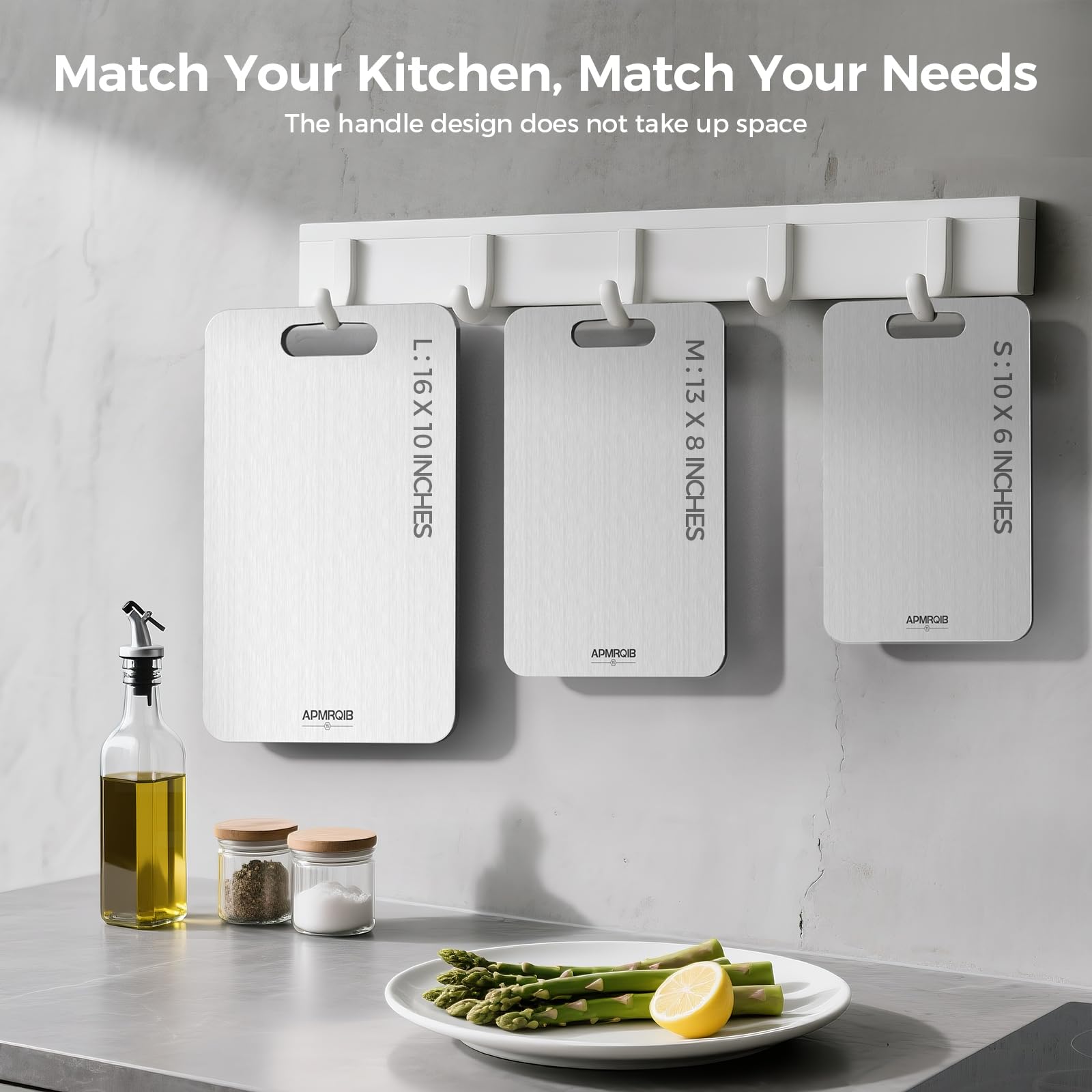 APMRQIB titanium cutting board easy to clean and maintain after cooking sessions