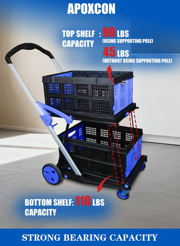 APOXCON cart in everyday use for shopping, office, or garden tasks