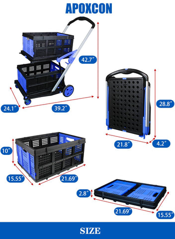 APOXCON folding action demonstrates easy fold and unfold for space saving