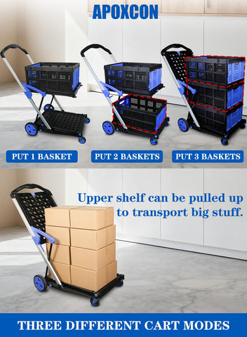 APOXCON upper shelf with support rod secures items in transit