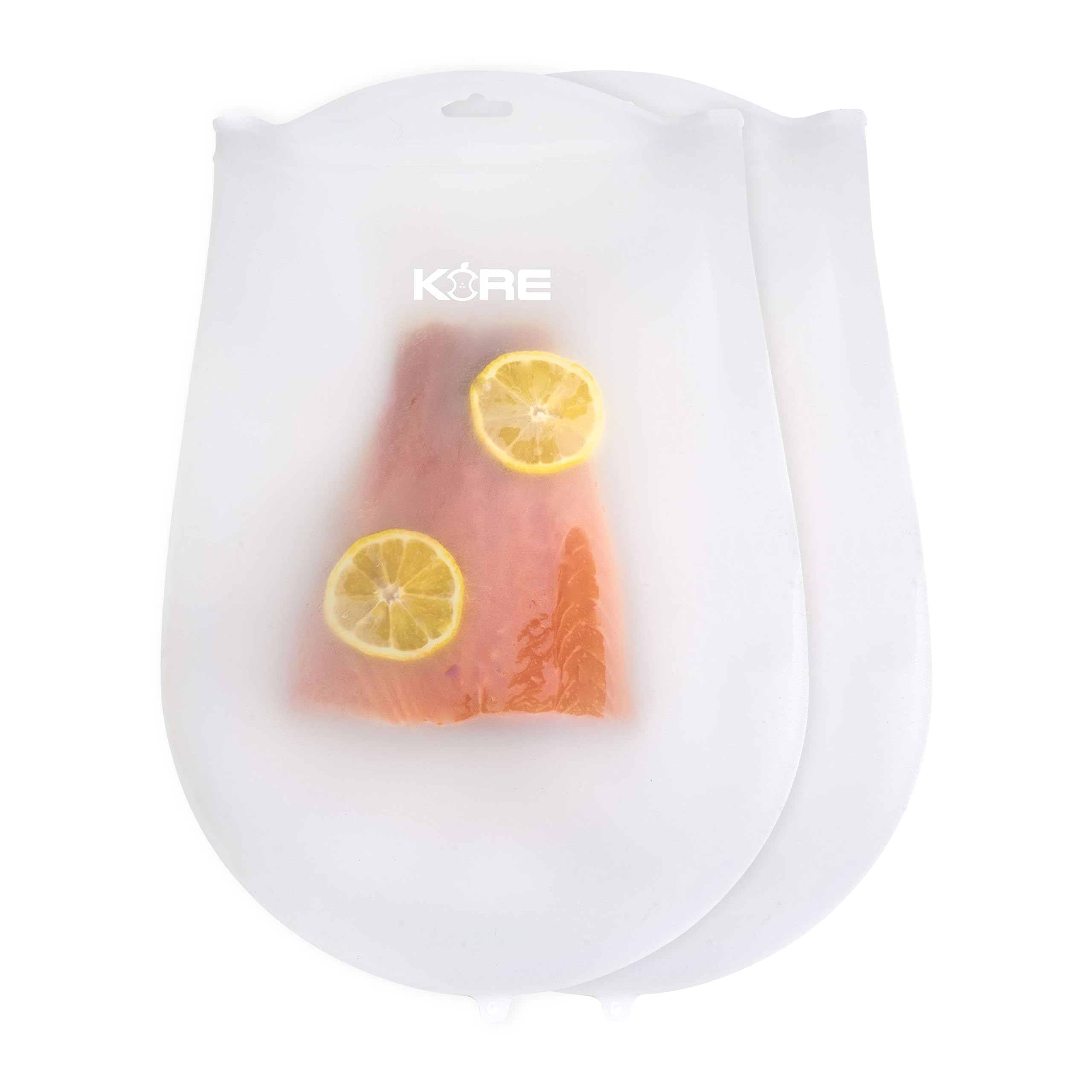 AppleKoreLiving sous vide bags; extra-large opening for large roasts and even water flow.