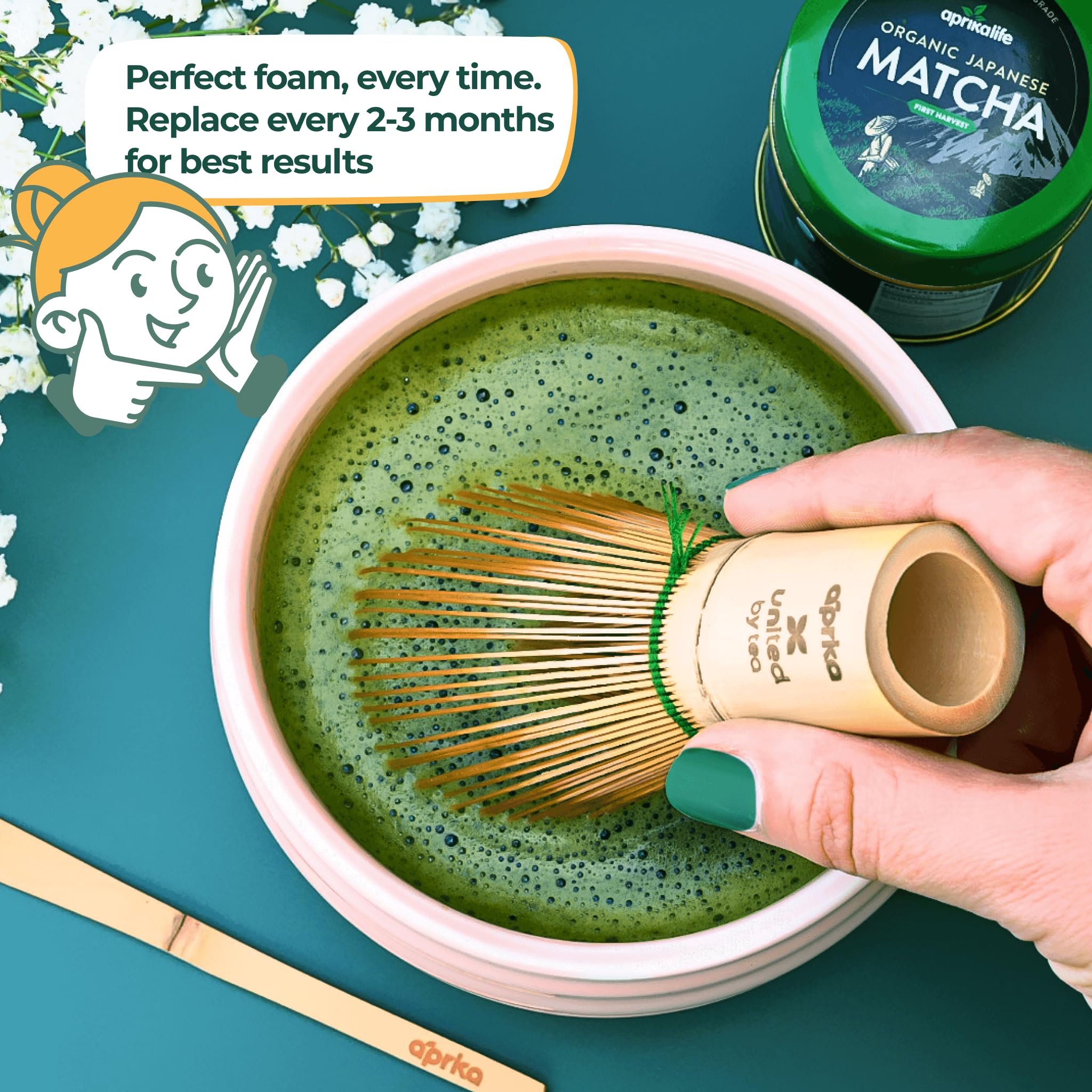 Aprika Life Matcha Whisk durable handcrafted for daily use