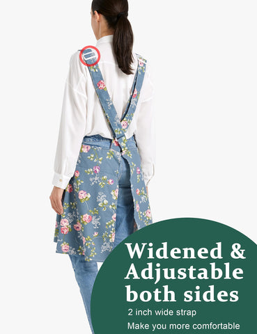 APRONNER Adjustable neck strap ensures comfortable fit for varying heights