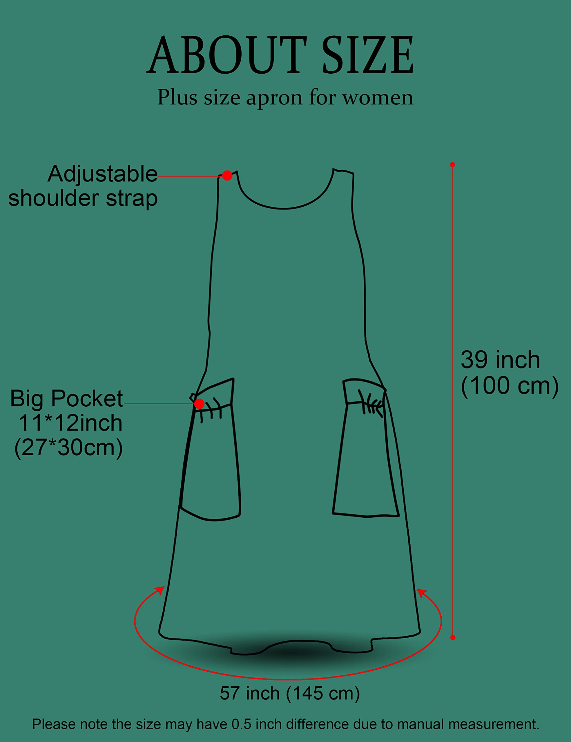 APRONNER knee-to-chest coverage protects clothing from spills in kitchen or studio.