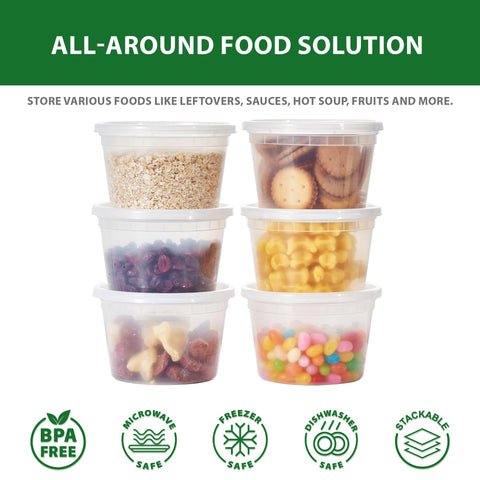 APSIC translucent deli containers allow quick content identification at a glance.