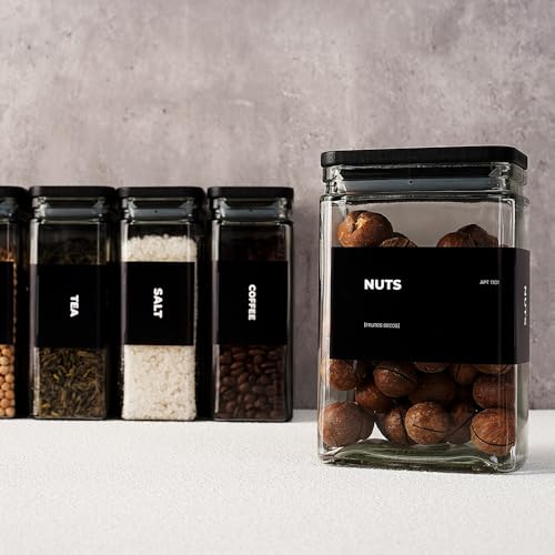 Bamboo lids with silicone seals on APT 1101 jars ensure airtight freshness