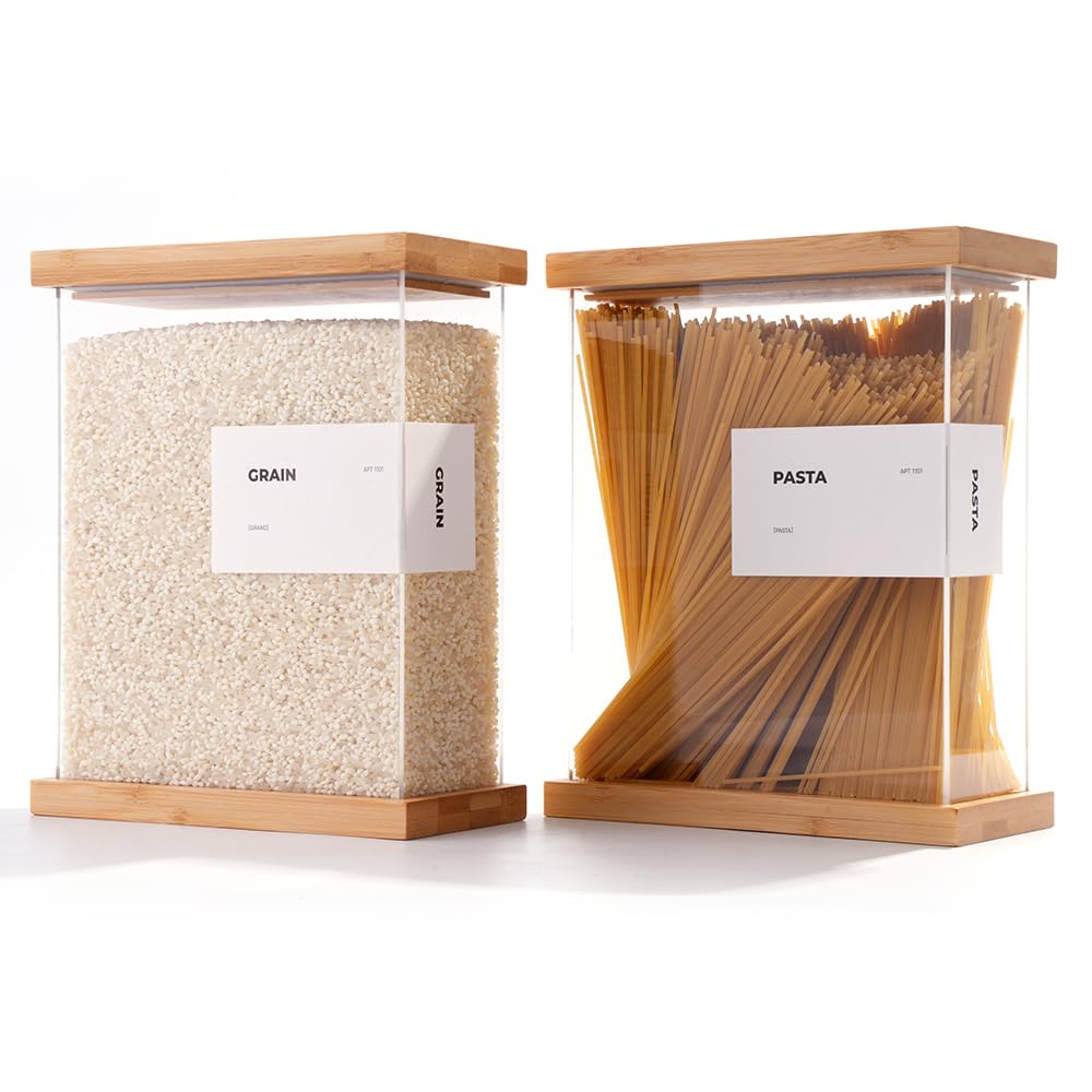 APT 1101 bamboo food dispenser assembly setup for easy loading and quick access.