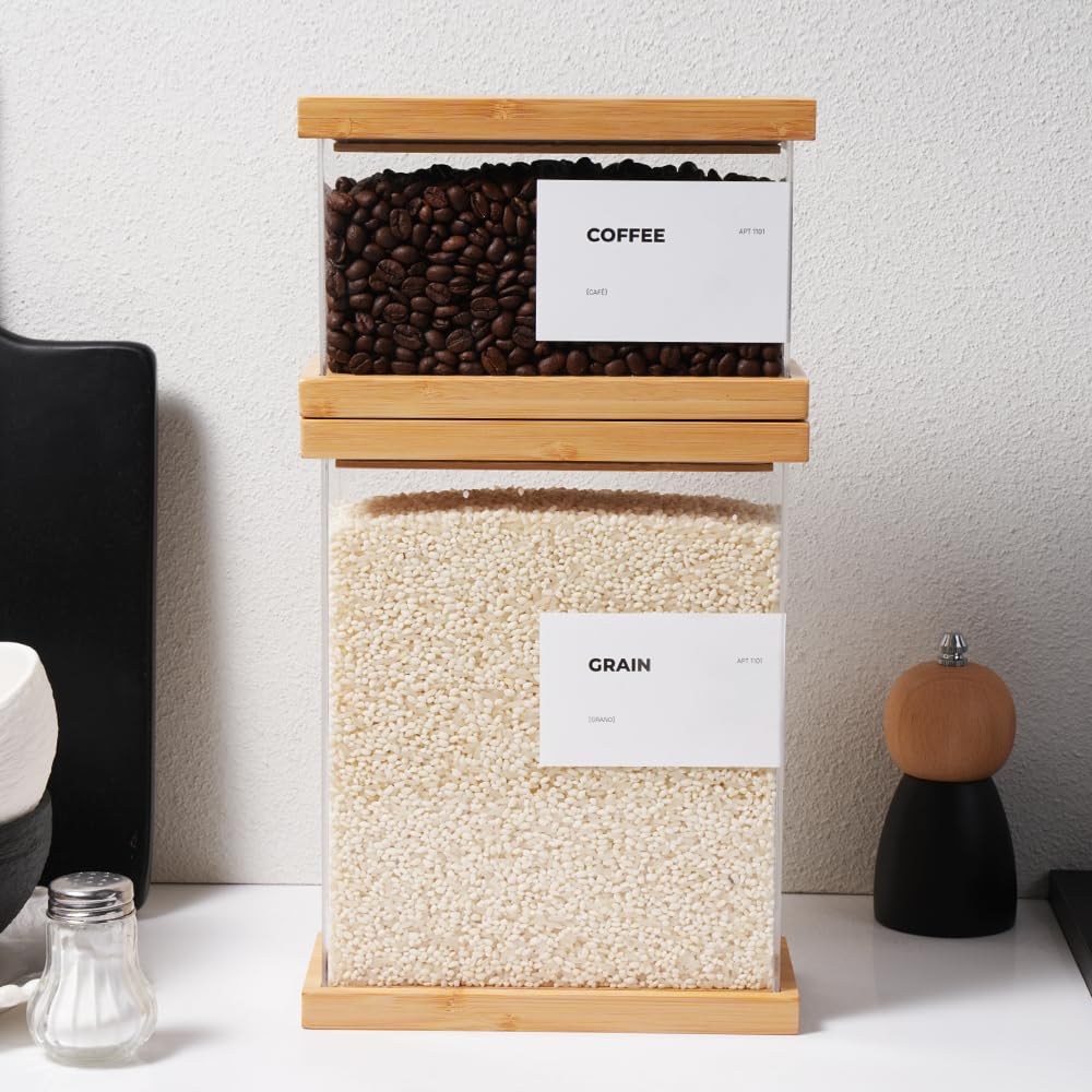 APT 1101 bamboo dispenser in kitchen for organized prep.