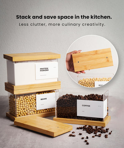 APT 1101 bamboo dispenser fits compact pantry organization.