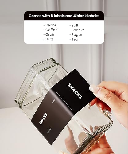 APT 1101 jars with reusable labels help identify contents quickly