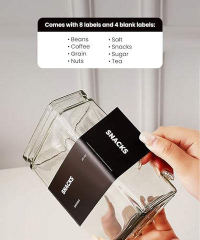 APT 1101 jars with reusable labels help identify contents quickly