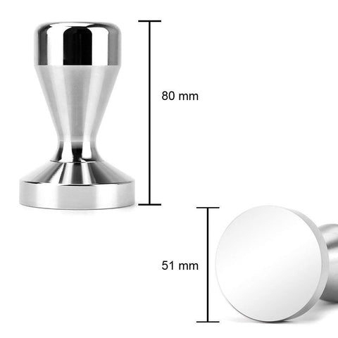 APTSADE 51mm tamper with chrome-plated handle for comfortable grip
