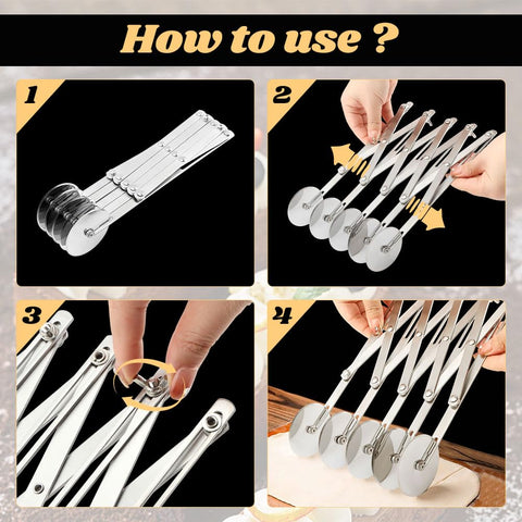 AQEENURA dough divider for neat, uniform pastry portions