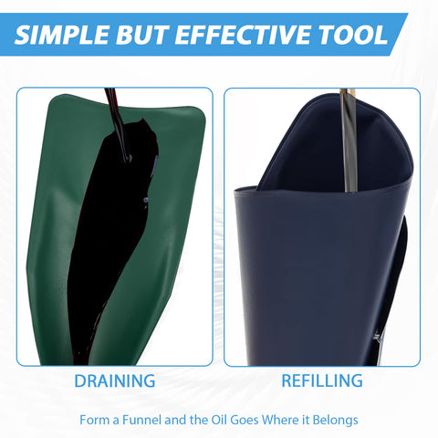 AQOYNQ blue flexible oil funnel, durable everyday use.