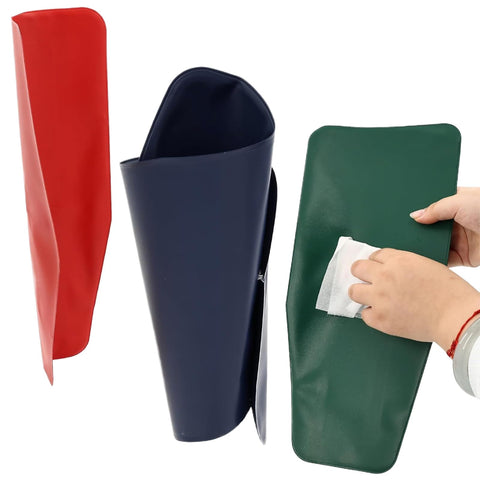 AQOYNQ red flexible oil funnel, compact set for car maintenance.