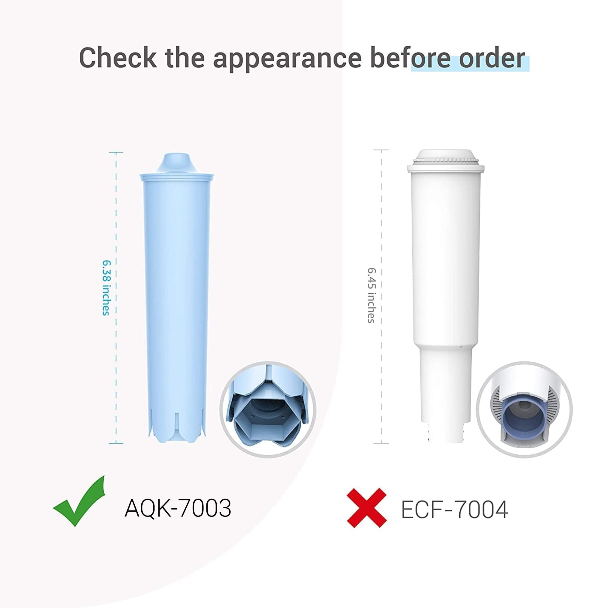 Aqua Crest BPA-free, food-grade materials ensure safe filtration