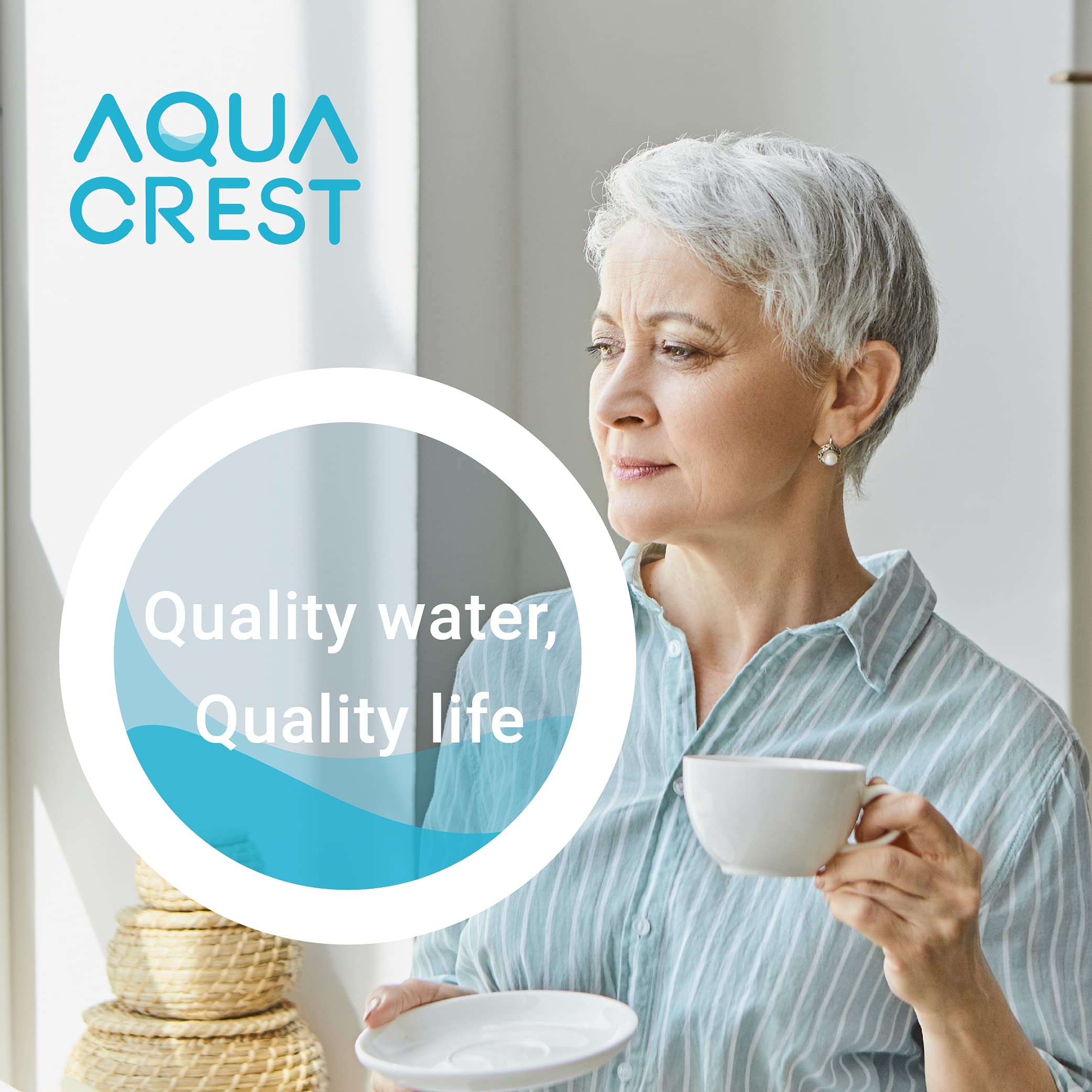 AQUA CREST KRUPS Precise Tamp compatible filter maintains stable water quality
