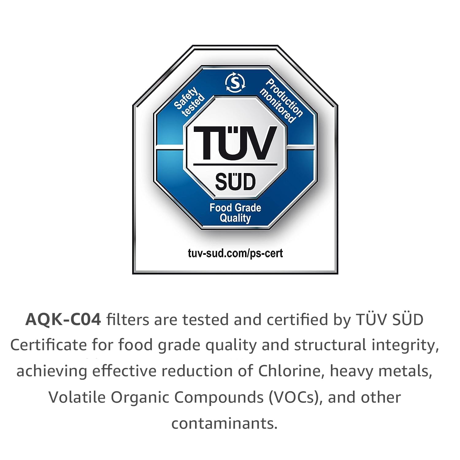 Aqua Crest filter showing ion exchange resin for impurity reduction in brews.