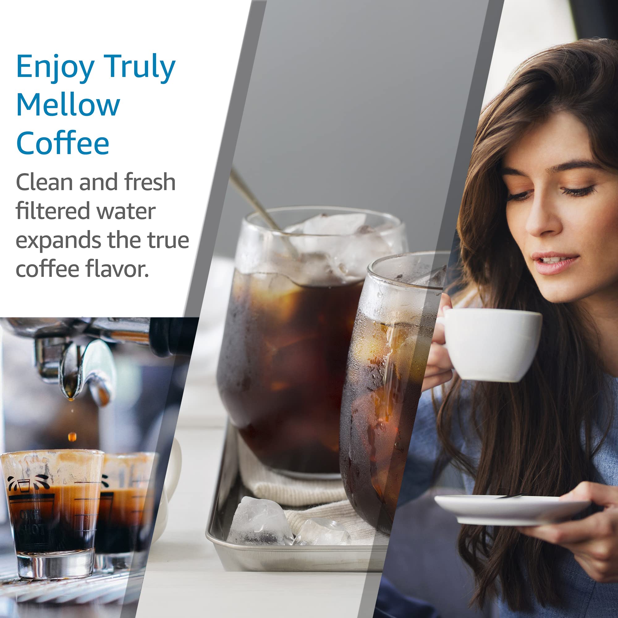 Aqua Crest filter designed for up to two months of use with typical tap water.