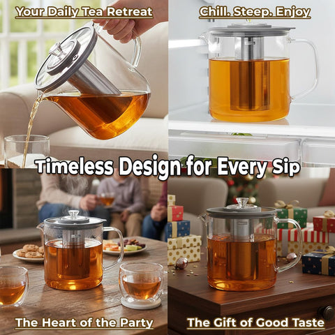 Aquach elegant teapot centerpiece enhances any kitchen or table setting