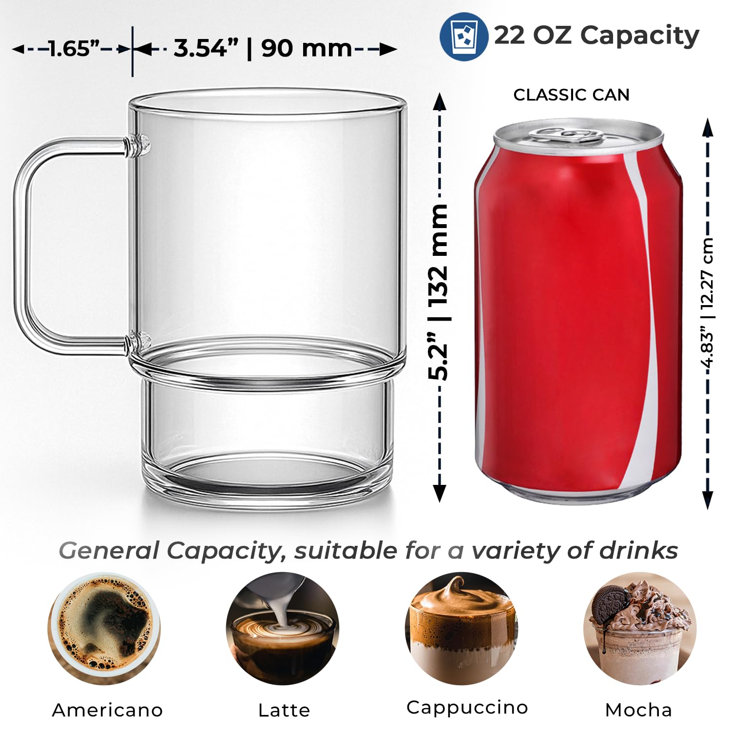 Aquach minimalist clear mug combines modern aesthetics with versatile decor