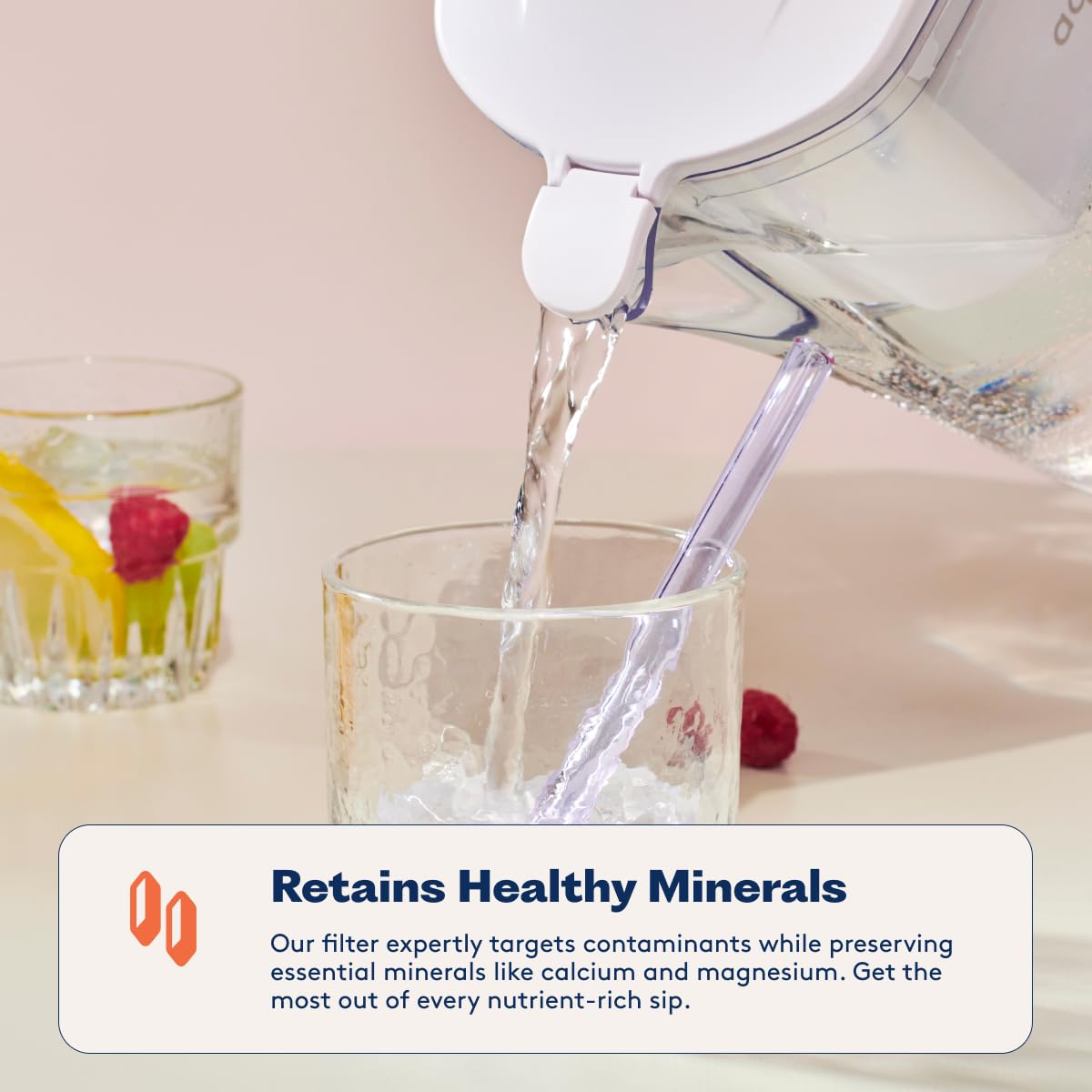 Aquagear water pitcher preserves minerals for balanced flavor.