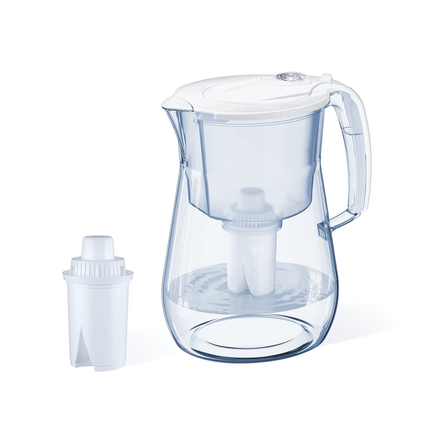 AQUAPHOR Opal 12-cup pitcher shown for family hydration.