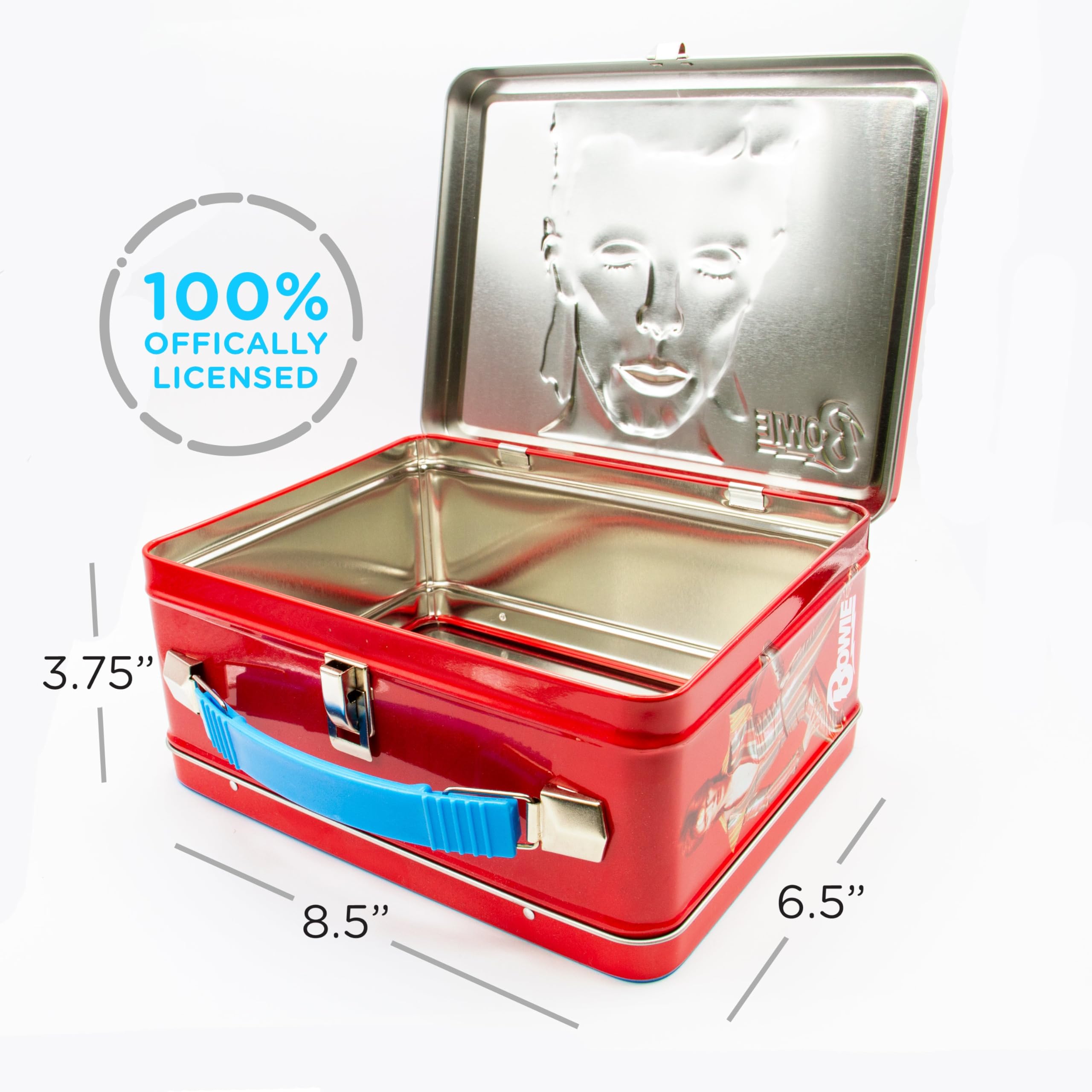 David Bowie Aladdin Sane embossed cover detail enhances desk or shelf appeal