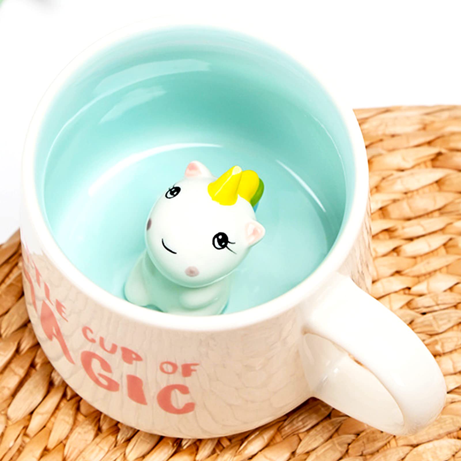 Arawat animal-inside design mug, playful 3D print for fun tea breaks