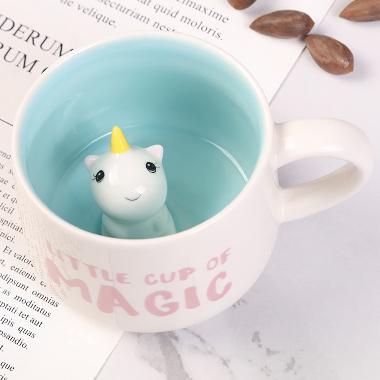 Arawat wide-caliber mouth mug, ergonomic handle for comfortable grip