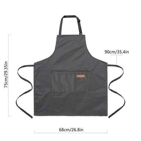 ARBINSON cooking apron with long belt for versatile wear