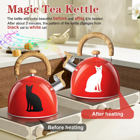 ARC 2qt stove-top kettle whistles loudly for precise timing