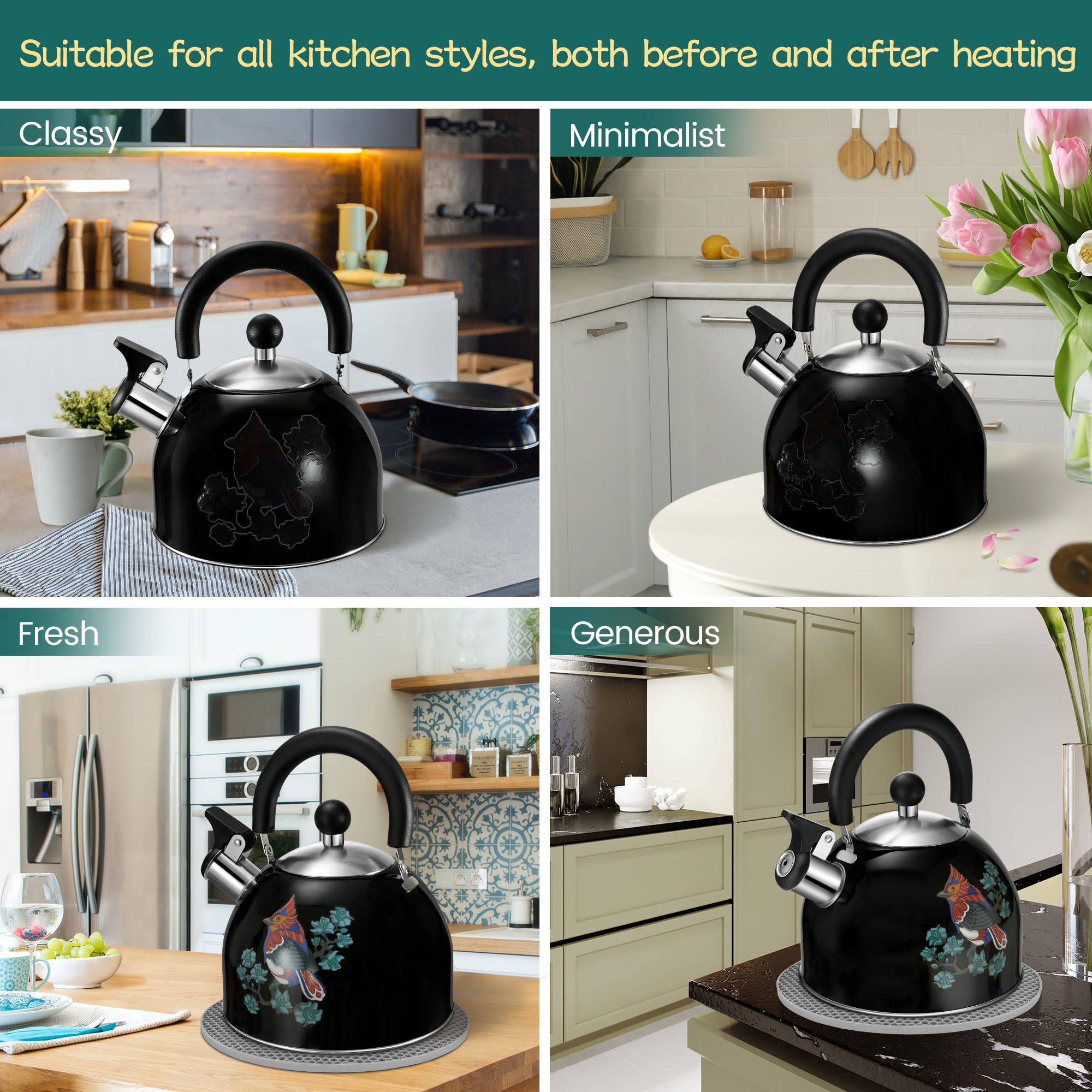 ARC flower and bird pattern adds aesthetic appeal to tea time